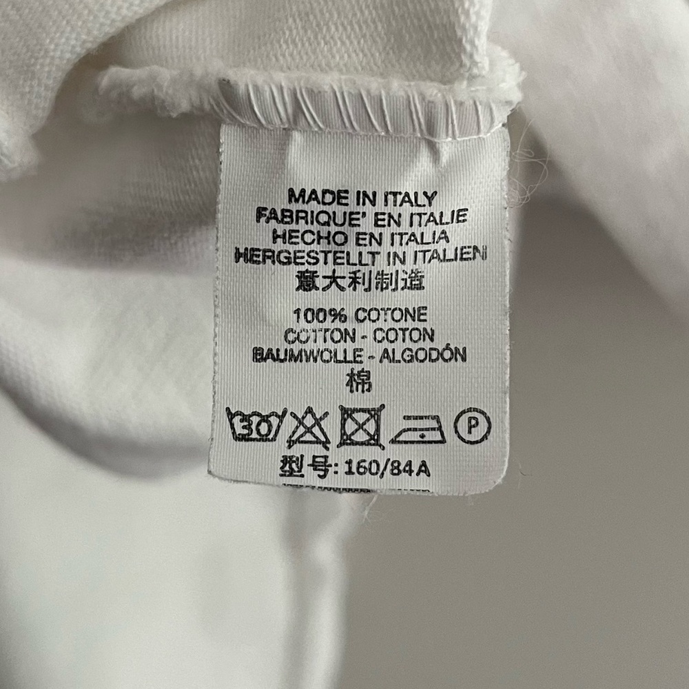John Galt White Ribbed Cropped Henley Top OS - Picture 4 of 7